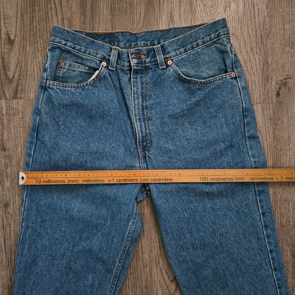 Levi’s 505 Regular Fit Jeans Blue Denim Straight Leg – Men’s 34x32 Orange Tab - Picture 7 of 13